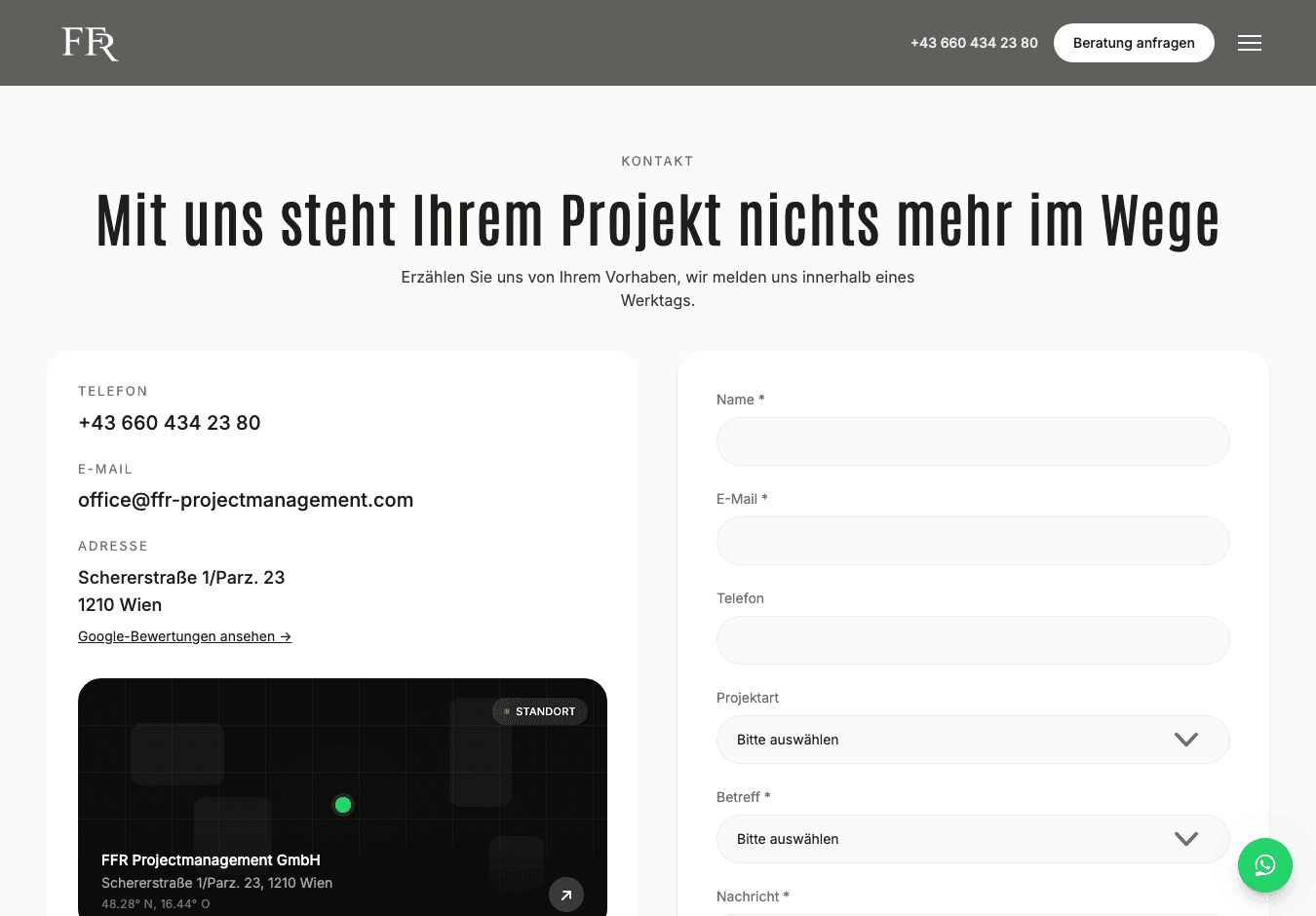 FFR Project Management – 2
